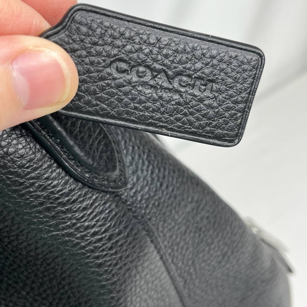 Coach Black Leather Shoulder Bag - Picture 12 of 16
